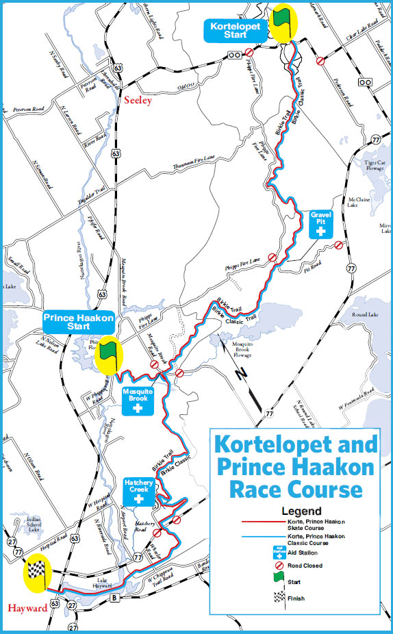 Korte/Prince Haakon Course Map