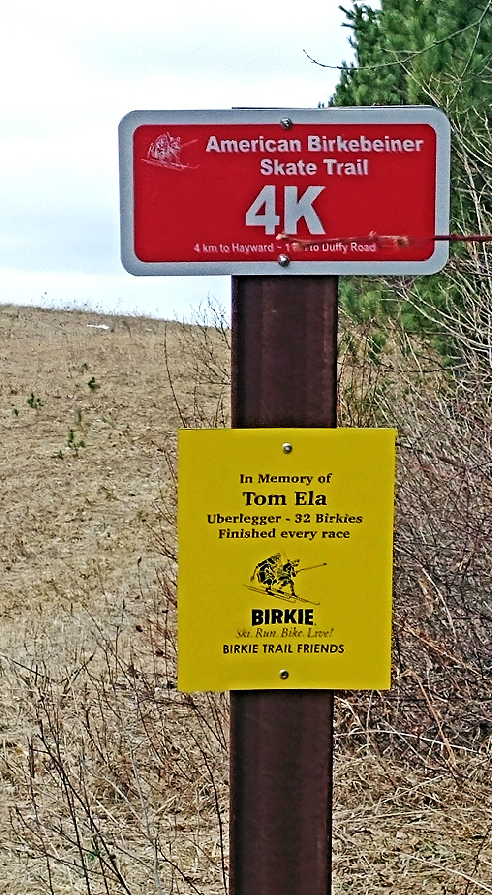 Birkie trail friends sign