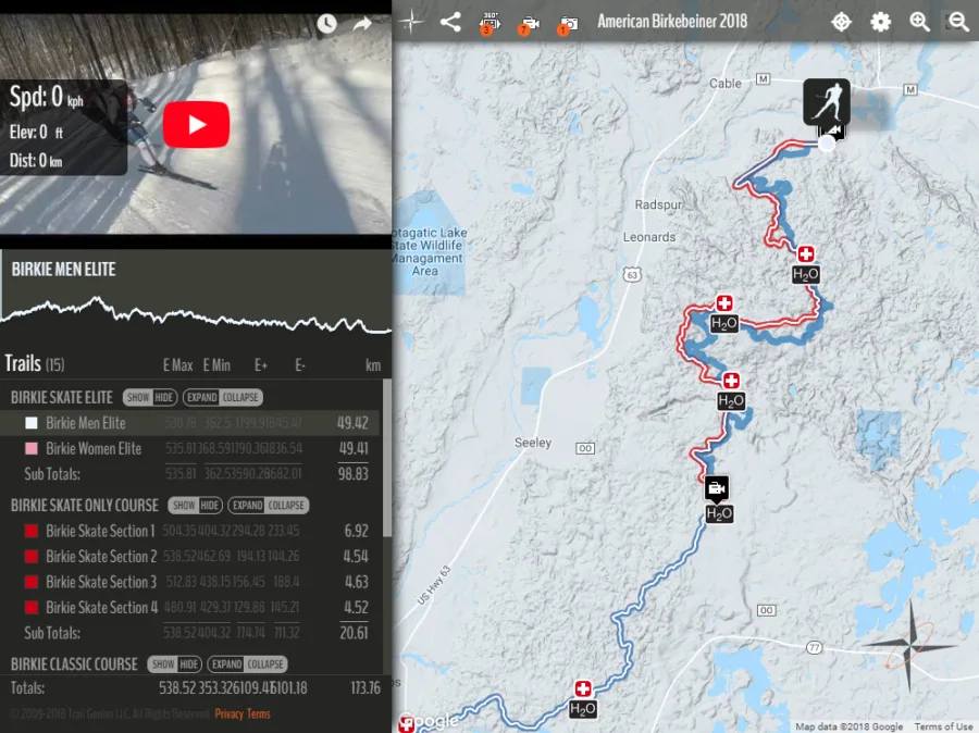 Slumberland American Birkebeiner Skate 50K Classic 53K American Birkebeiner