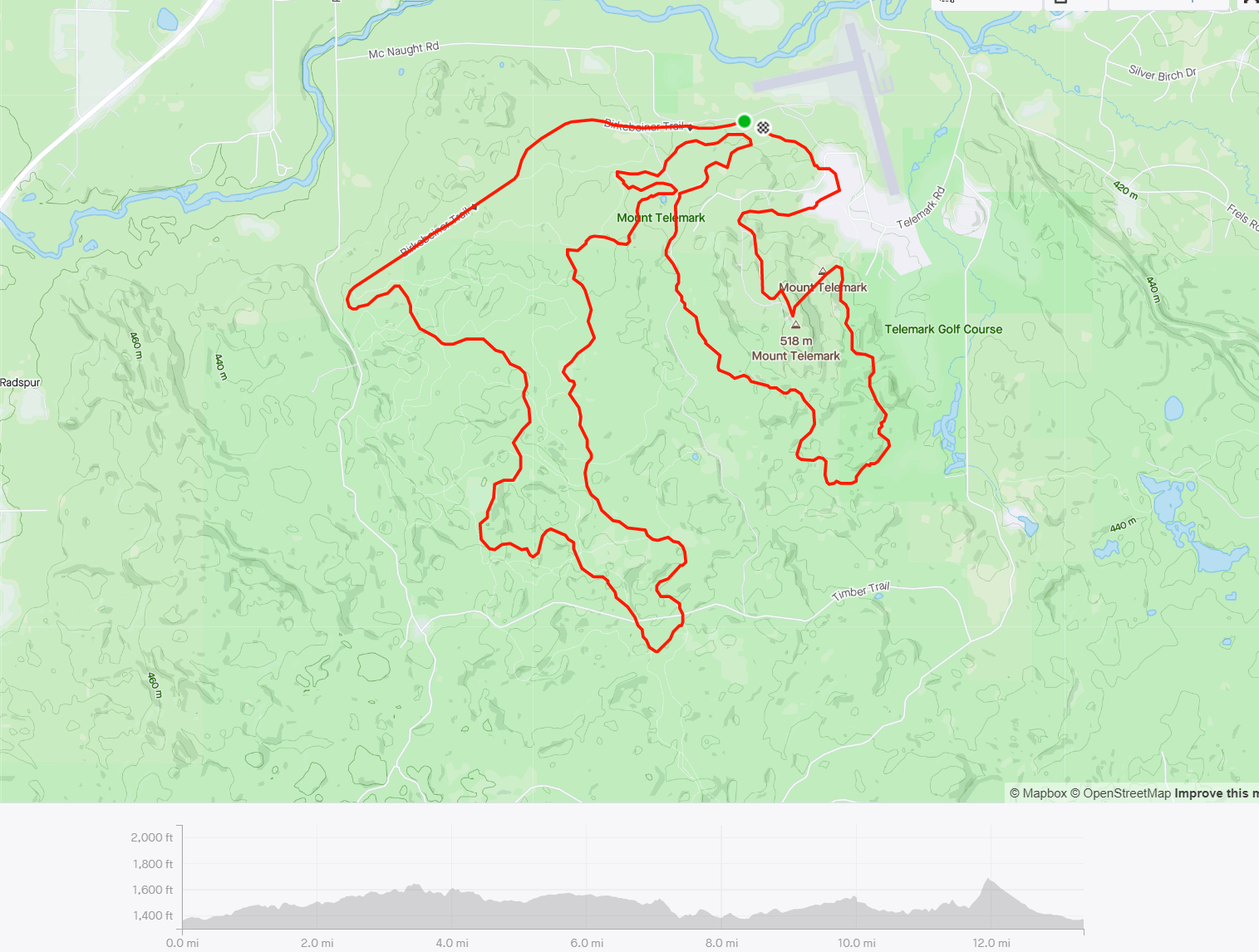 2020 Half Marathon Marathon course