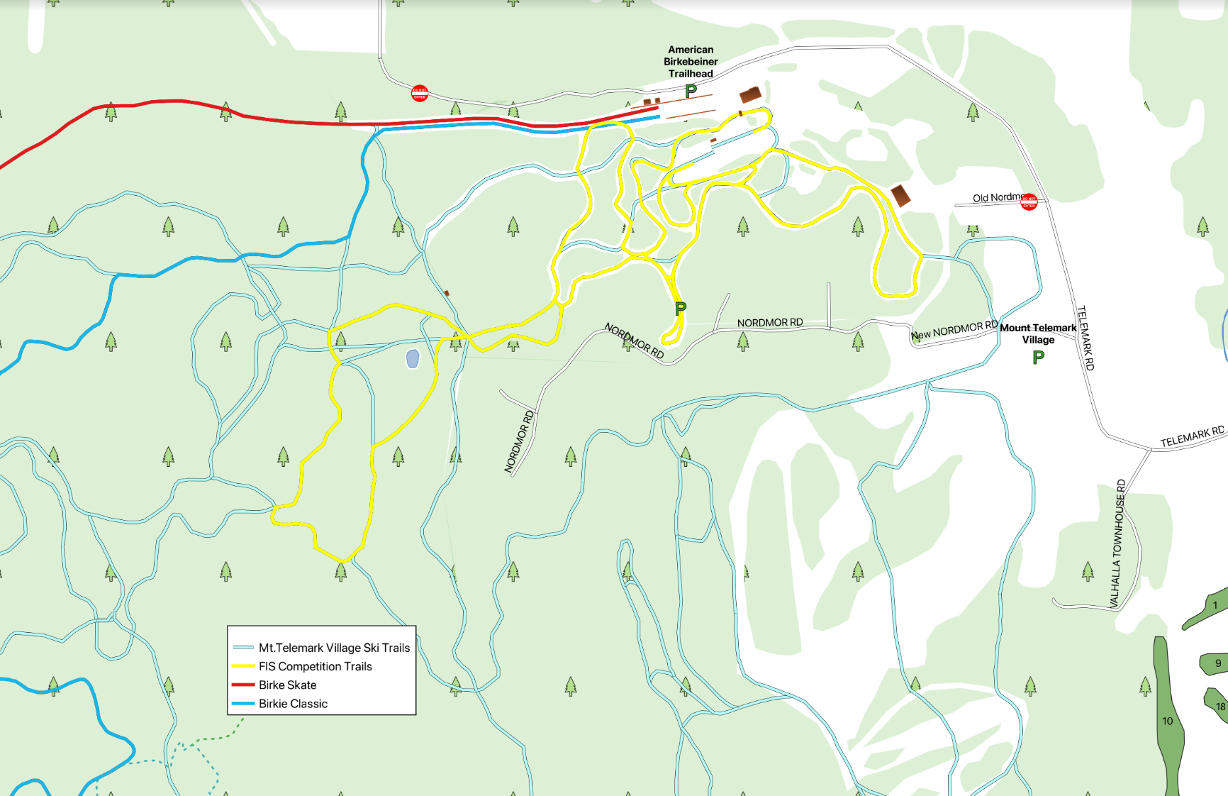 Ski Trails of Mt. Telemark Village American Birkebeiner