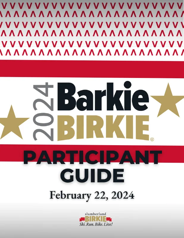 2024 Barkie Birkie Participant Guide Cover