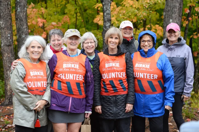Birkie trail run volunteers