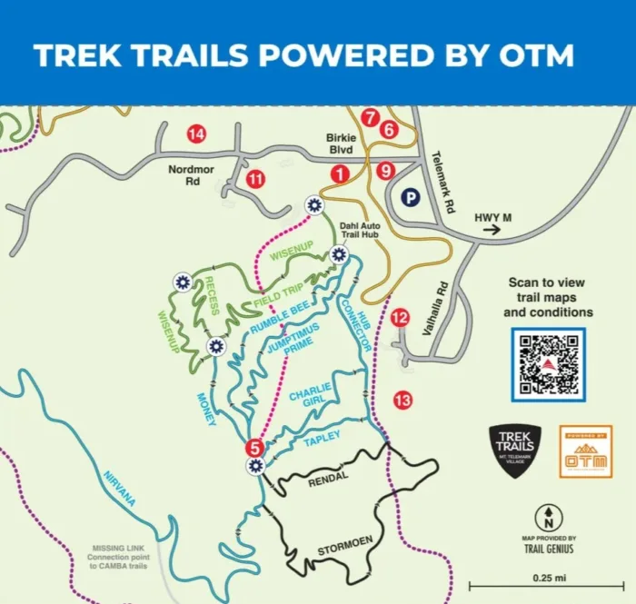 Summer map mt telemark village scaled