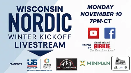 WI Nordic Winter Kickoff Livestream - Monday, November 10 7pm CT