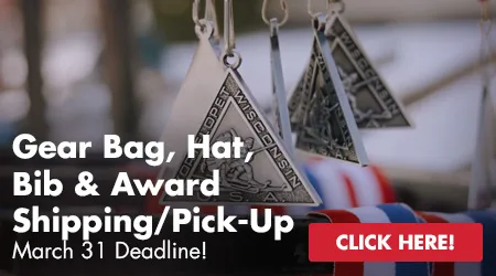 Gear Bag, Hat, Bib and Award Shipping - March 31 Deadline - Click Here!
