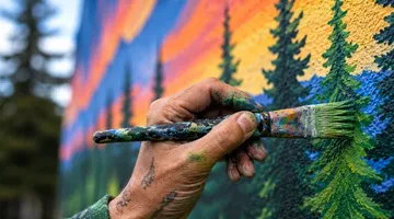 Mt. Telemark Village Mural