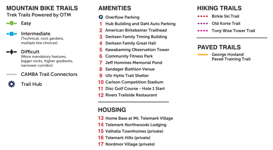 Map legend mtv trek trails