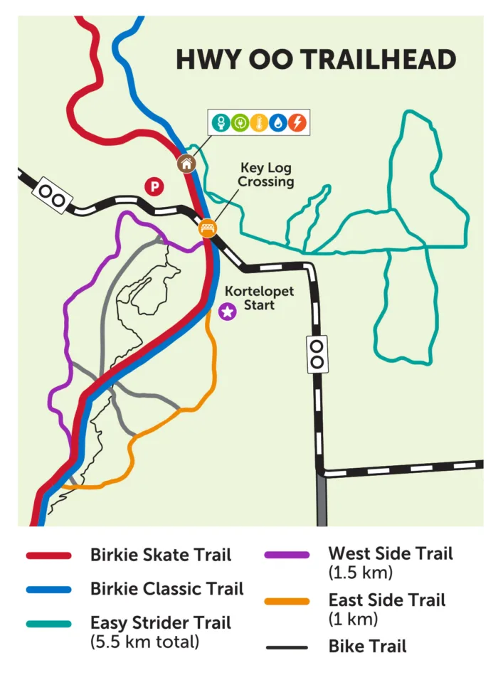 Summer map hwy oo trailhead