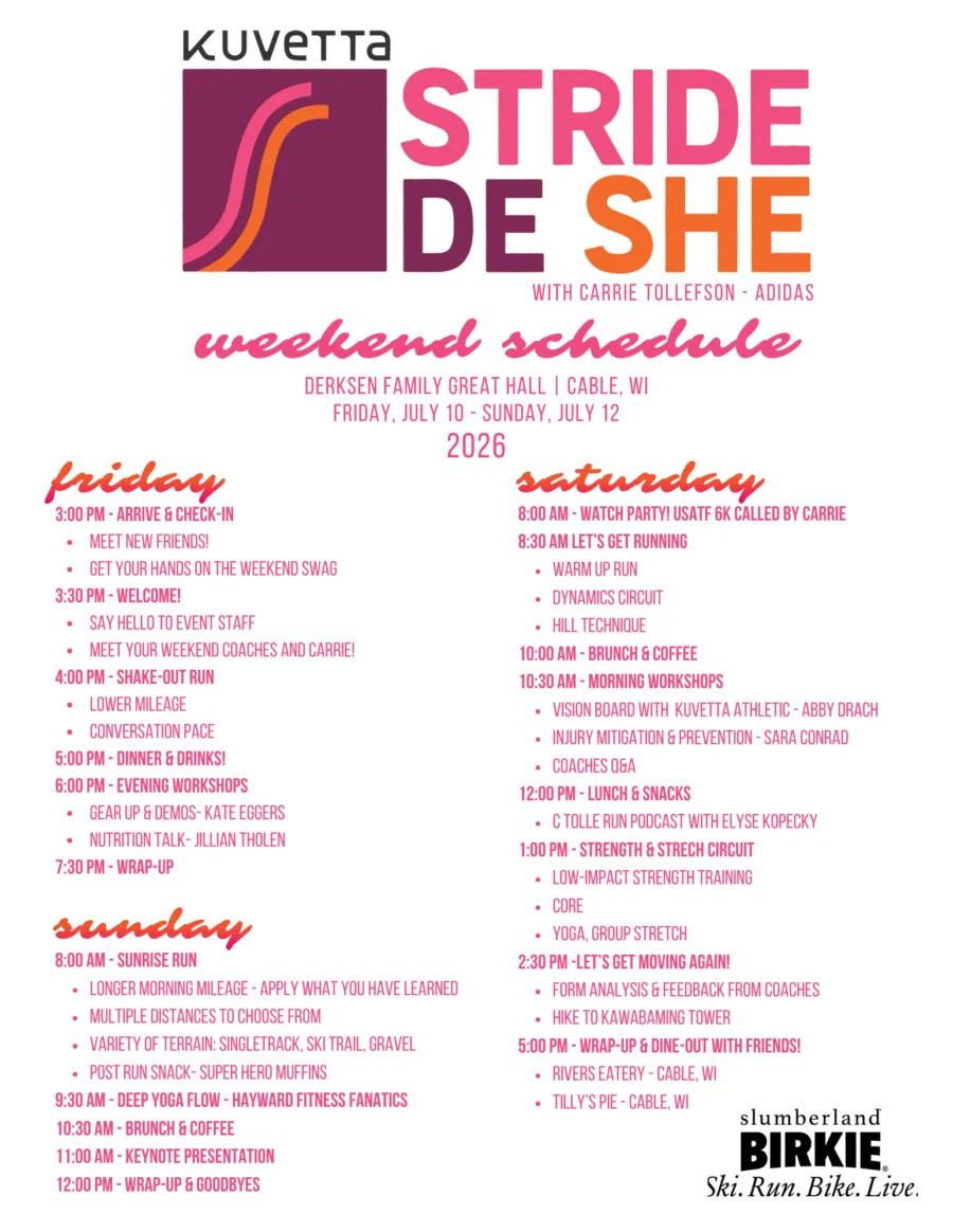 Participant Schedule Stride de She (2026)