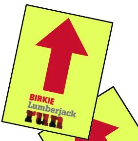 Course arrow signs