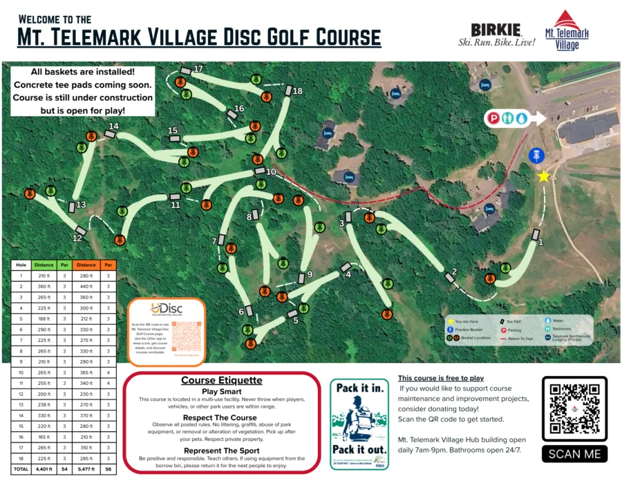 Disc Golf Course Map