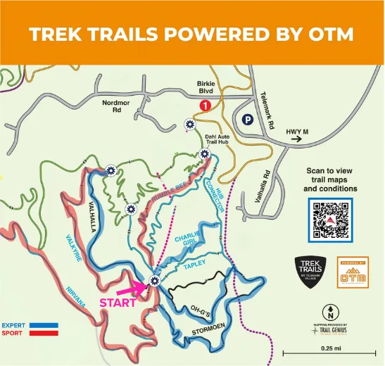 Mt. Telemark Enduro 2026 course map
